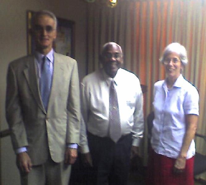 18 Mayor f.jpg - Raja Graham and Mother of the Domain Leanne met with the Mayor of Port of Spain, the capital of Trinidad.